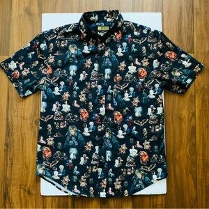 RSVLTS Labyrinth 35 Jim Henson Dare Mighty Things Button Down Shirt Size M
